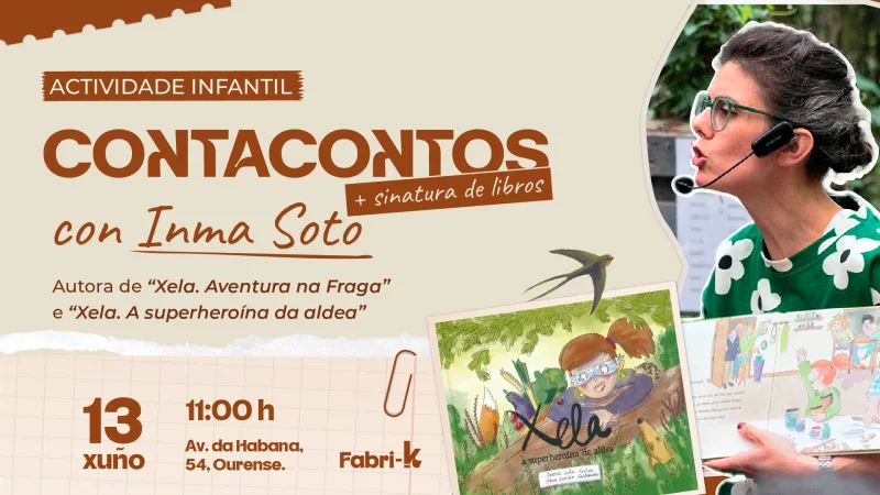 Contacontos e sinatura de libros con Inma Soto