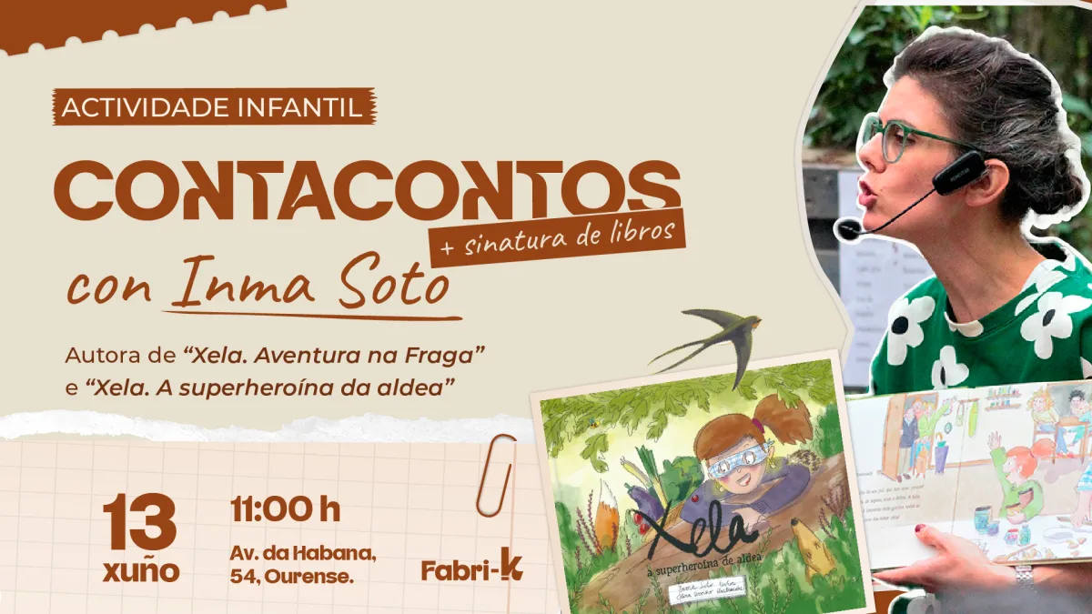 Contacontos e firma de libros con Inma Soto